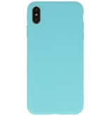 Coque TPU Premium Color pour iPhone Xs Max Turquoise