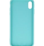 Premium farve TPU taske til iPhone Xs Max turkis