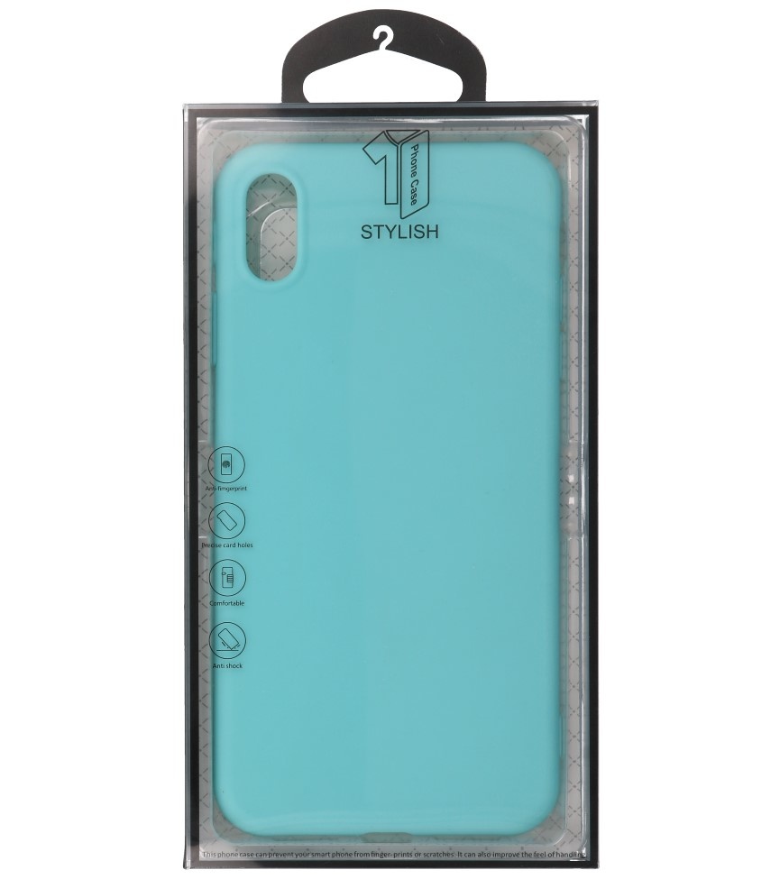 Premium Color TPU Case for iPhone Xs Max Turquoise