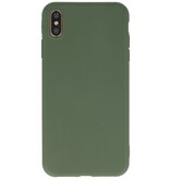 Coque TPU Premium Color pour iPhone Xs Max Vert Foncé
