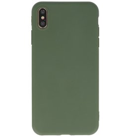 Premium Color TPU Hülle für iPhone Xs Max Dark Green