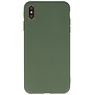 Coque TPU Premium Color pour iPhone Xs Max Vert Foncé