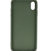 Premium Color TPU Hülle für iPhone Xs Max Dark Green