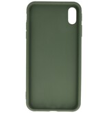 Coque TPU Premium Color pour iPhone Xs Max Vert Foncé