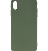 Premium Color TPU Case for iPhone Xs Max Dark Green