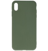 Coque TPU Premium Color pour iPhone Xs Max Vert Foncé