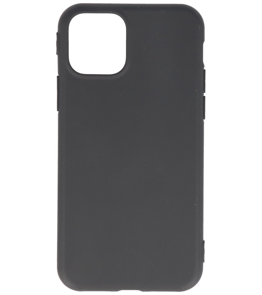 Premium farve TPU taske til iPhone 11 Pro Sort