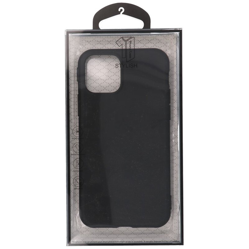 Premium farve TPU taske til iPhone 11 Pro Sort