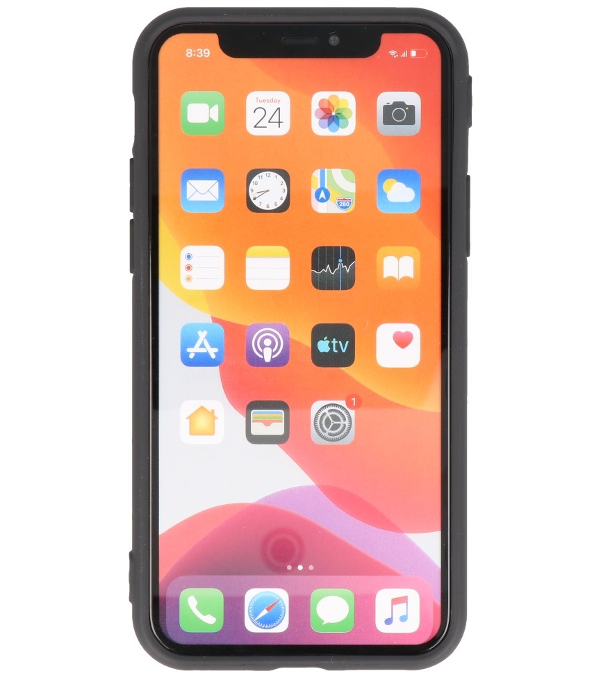 Custodia in TPU a colori premium per iPhone 11 Pro nero