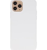 Premium Color TPU Hoesje voor iPhone 11 Pro Wit