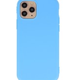 Funda de TPU de color premium para iPhone 11 Pro azul claro