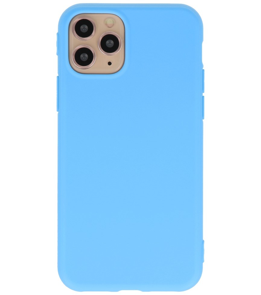 Premium Color TPU Case for iPhone 11 Pro Light Blue