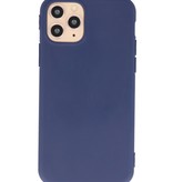 Premium Color TPU Hoesje voor iPhone 11 Pro Navy