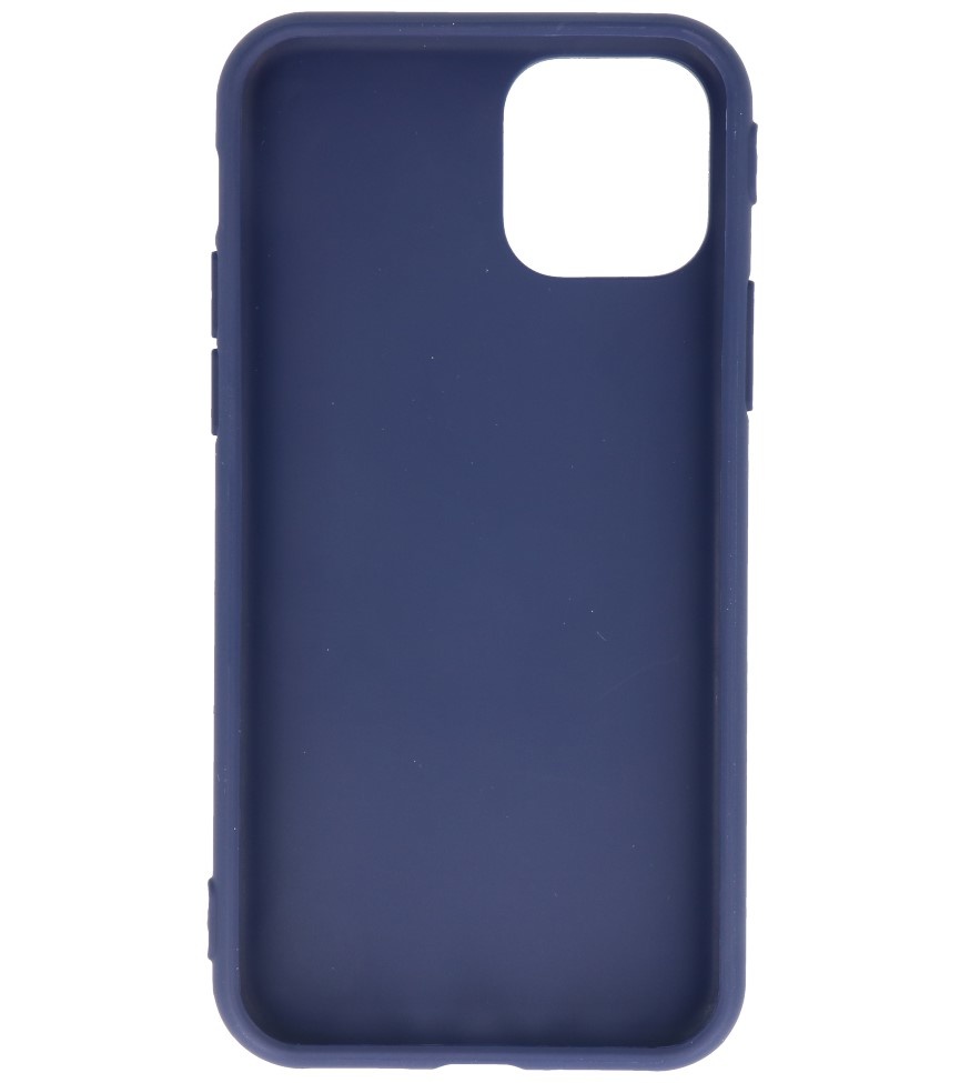 Premium farve TPU taske til iPhone 11 Pro Navy