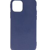 Premium Color TPU Hoesje voor iPhone 11 Pro Navy