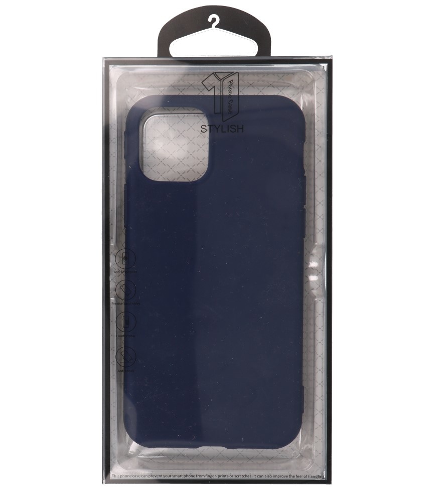 Premium Color TPU Hoesje voor iPhone 11 Pro Navy