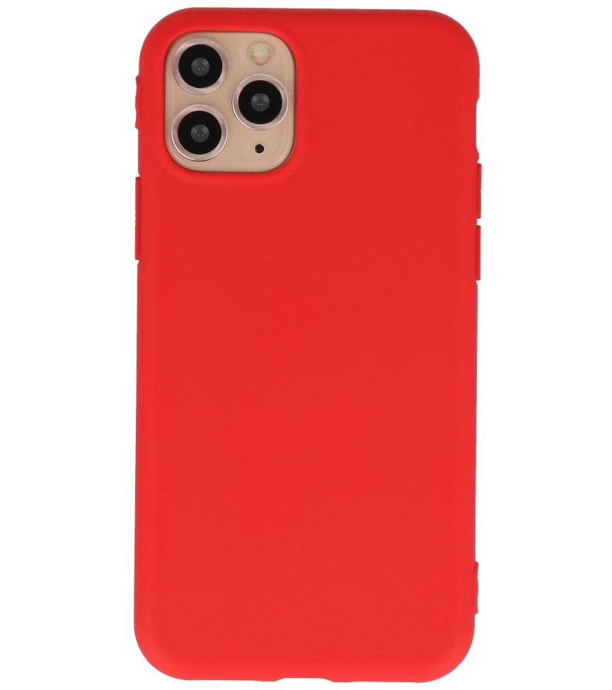 Premium Color TPU Case for iPhone 11 Pro Red