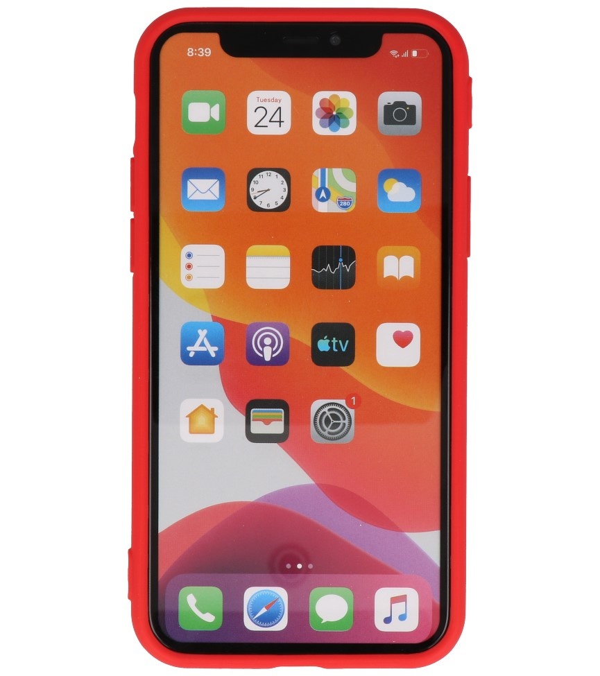 Carcasa de TPU Premium Color para iPhone 11 Pro Rojo