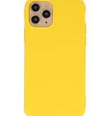 Premium farve TPU taske til iPhone 11 Pro gul