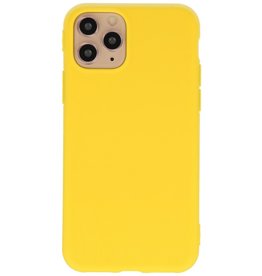 Custodia in TPU a colori premium per iPhone 11 Pro giallo