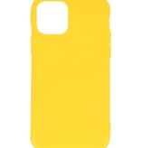 Premium Color TPU Hoesje voor iPhone 11 Pro Geel