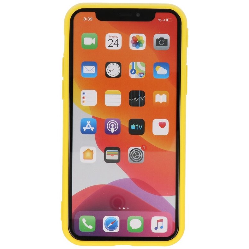 Coque TPU Premium Color pour iPhone 11 Pro Jaune