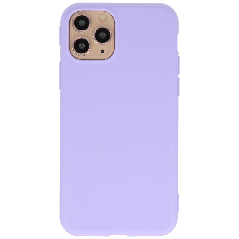 Premium Color TPU Case for iPhone 11 Pro Purple