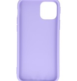 Premium Color TPU Hoesje voor iPhone 11 Pro Paars