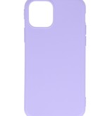 Premium Color TPU Hoesje voor iPhone 11 Pro Paars