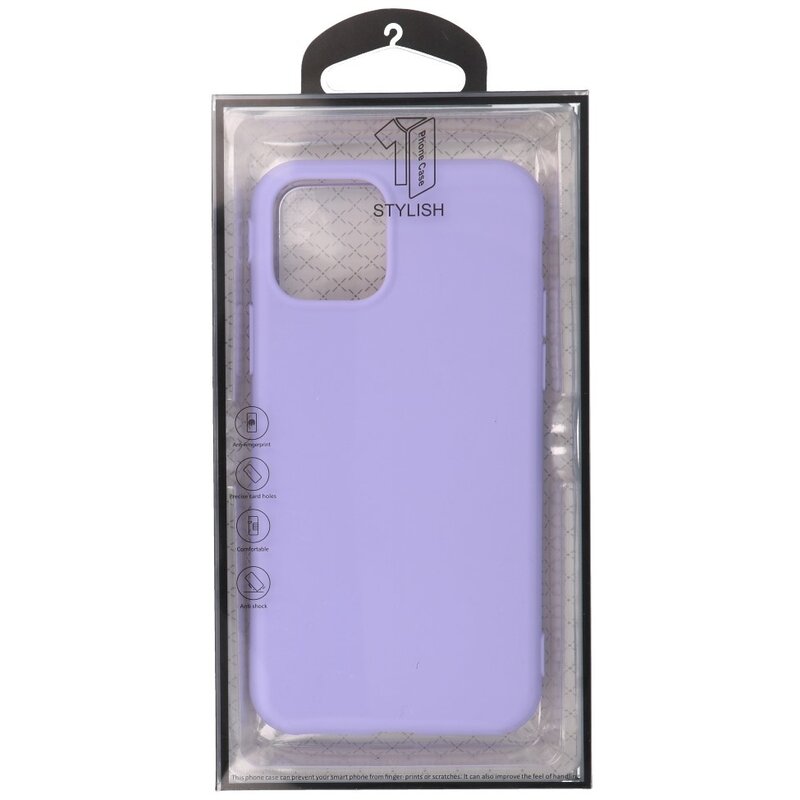Premium Color TPU Hoesje voor iPhone 11 Pro Paars