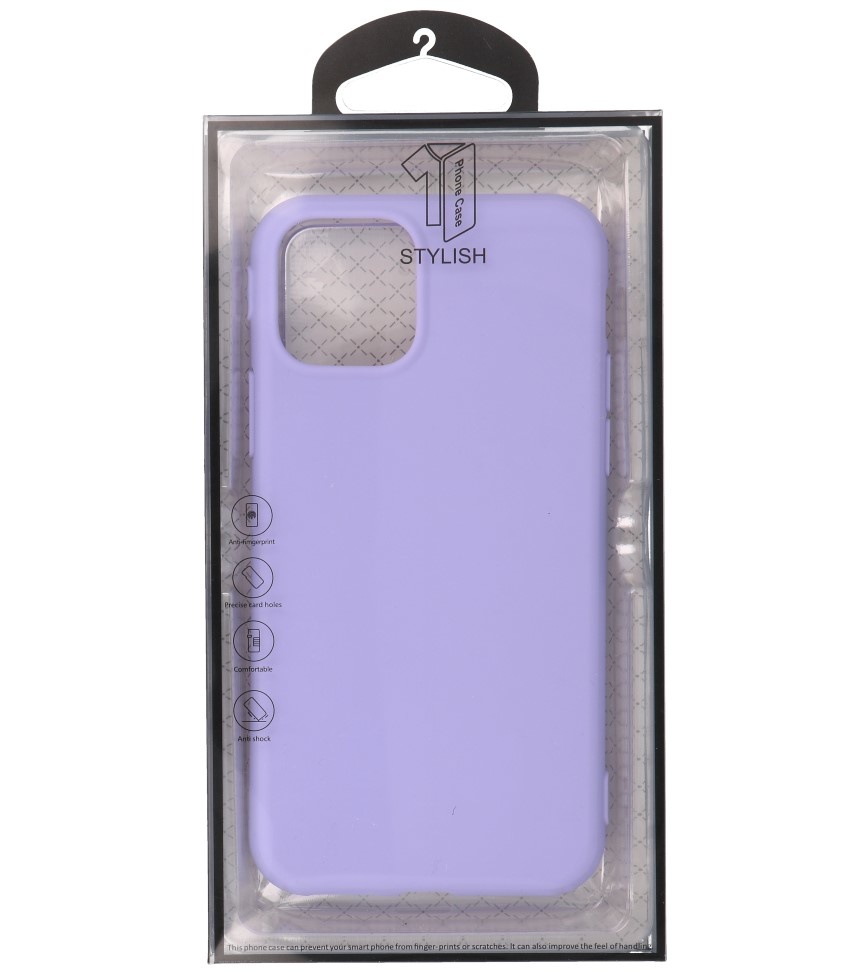 Premium Color TPU Case for iPhone 11 Pro Purple