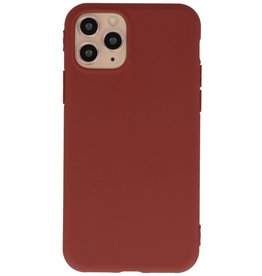 Custodia in TPU a colori premium per iPhone 11 Pro marrone