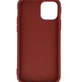 Premium Color TPU Hoesje voor iPhone 11 Pro Bruin