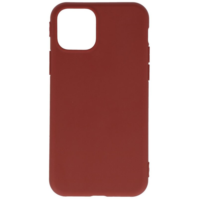 Premium Color TPU Hülle für iPhone 11 Pro Brown