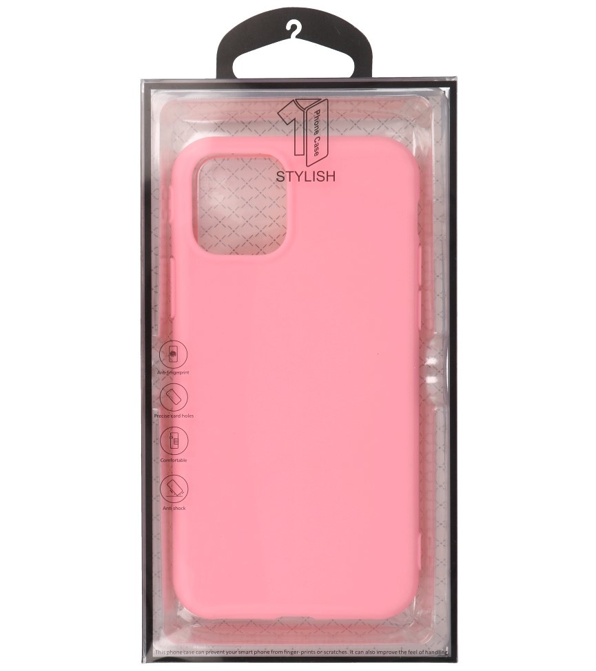 Premium Color TPU Hoesje voor iPhone 11 Pro Roze