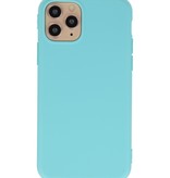 Premium Color TPU Hoesje voor iPhone 11 Pro Turquoise