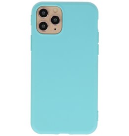 Custodia in TPU a colori premium per iPhone 11 Pro turchese