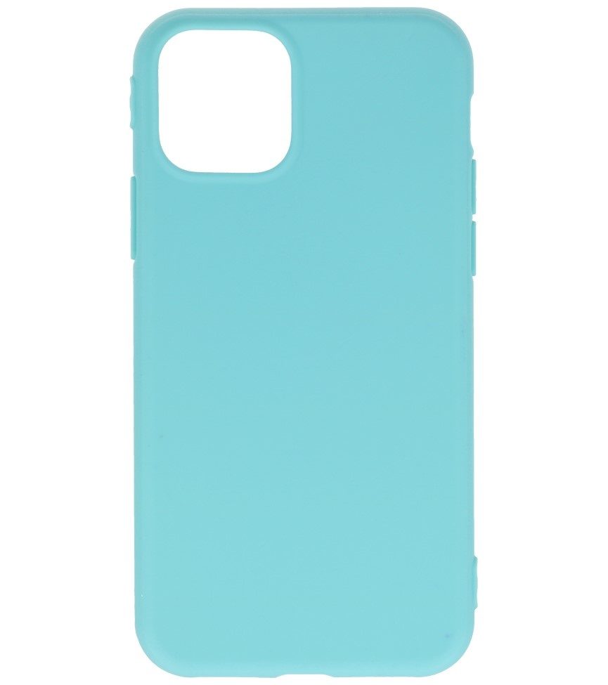 Premium Color TPU Hoesje voor iPhone 11 Pro Turquoise