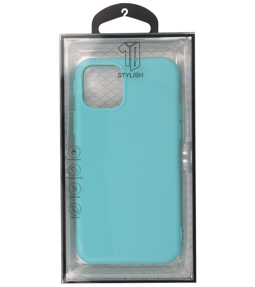 Premium Color TPU Hoesje voor iPhone 11 Pro Turquoise