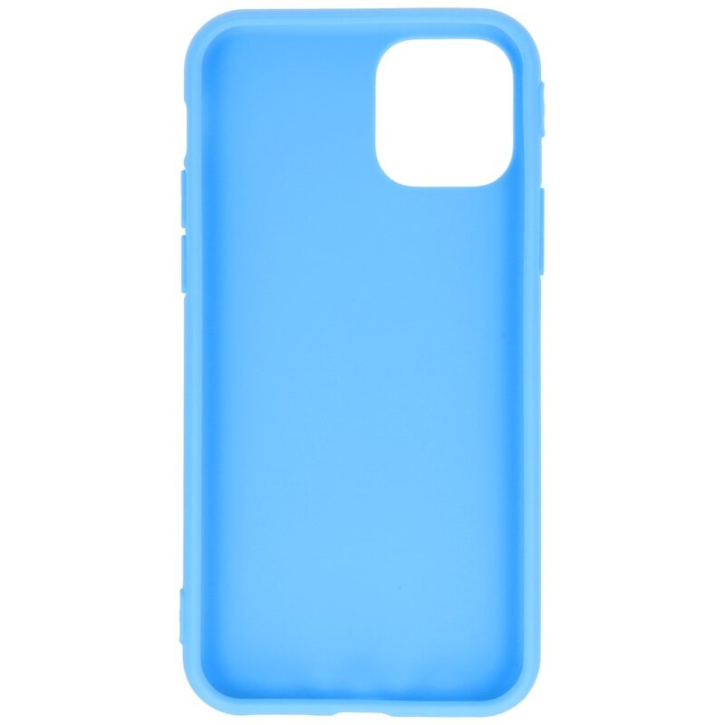 Premium farve TPU taske til iPhone 11 Pro Max lyseblå