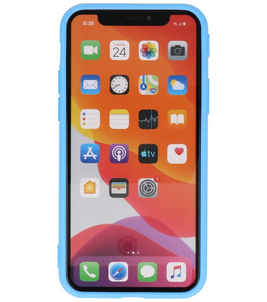 Premium Color TPU Hoesje voor iPhone 11 Pro Max Licht Blauw