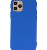 Premium Color TPU Hoesje voor iPhone 11 Pro Max Blauw