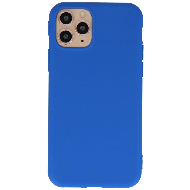 Premium farve TPU taske til iPhone 11 Pro Max Blue