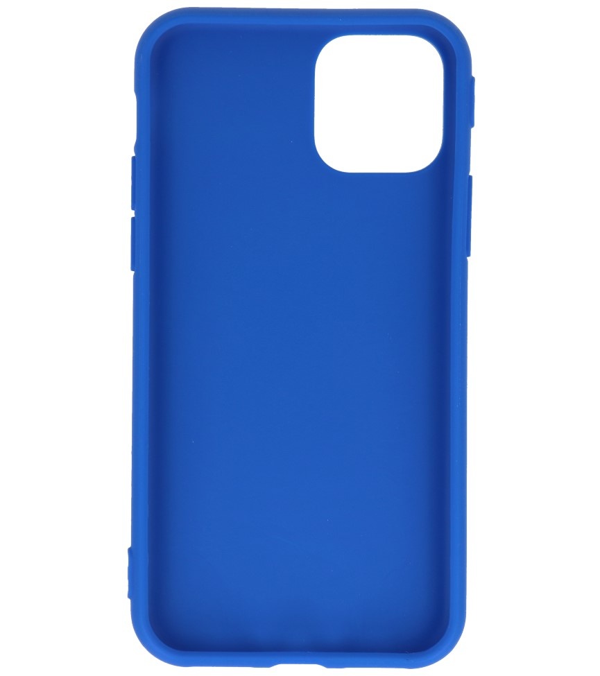 Premium Color TPU Hoesje voor iPhone 11 Pro Max Blauw