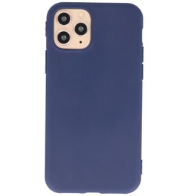 Premium farve TPU taske til iPhone 11 Pro Max Navy