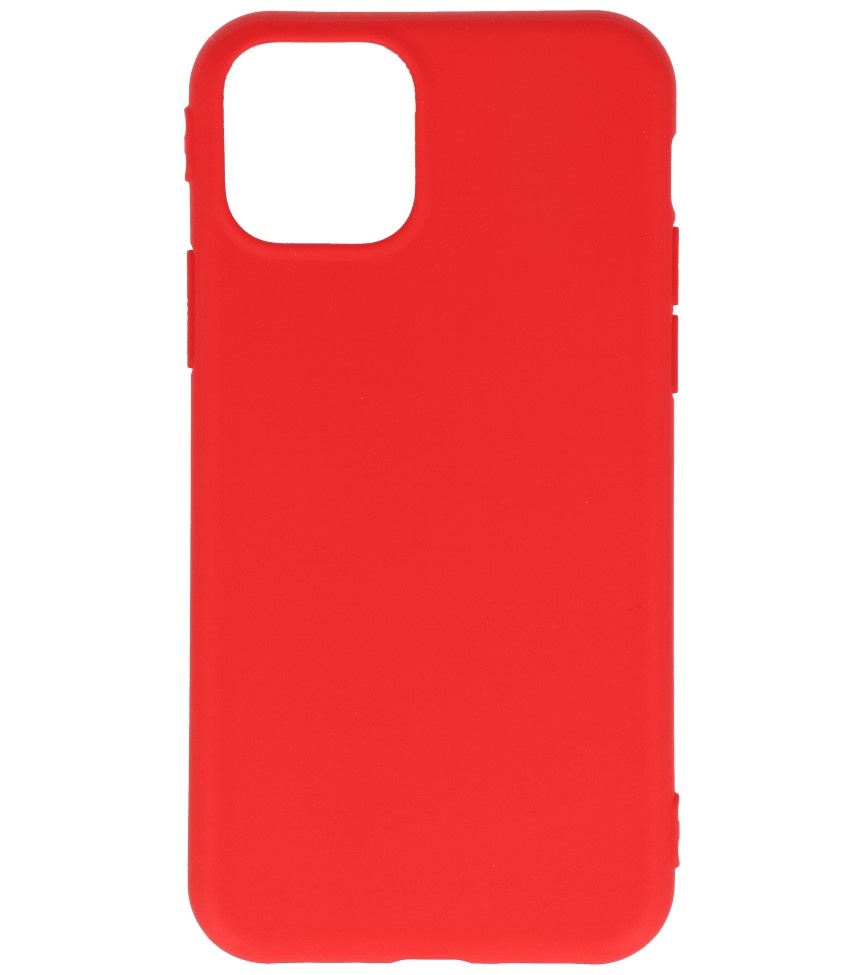 Premium Color TPU Hoesje voor iPhone 11 Pro Max Rood