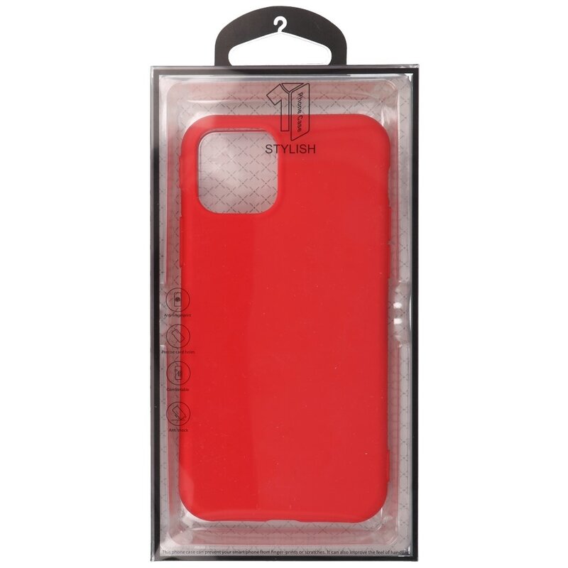 Premium Color TPU Case for iPhone 11 Pro Max Red