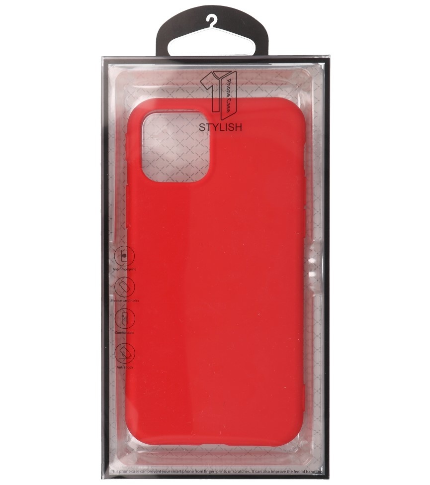 Premium Color TPU Hoesje voor iPhone 11 Pro Max Rood