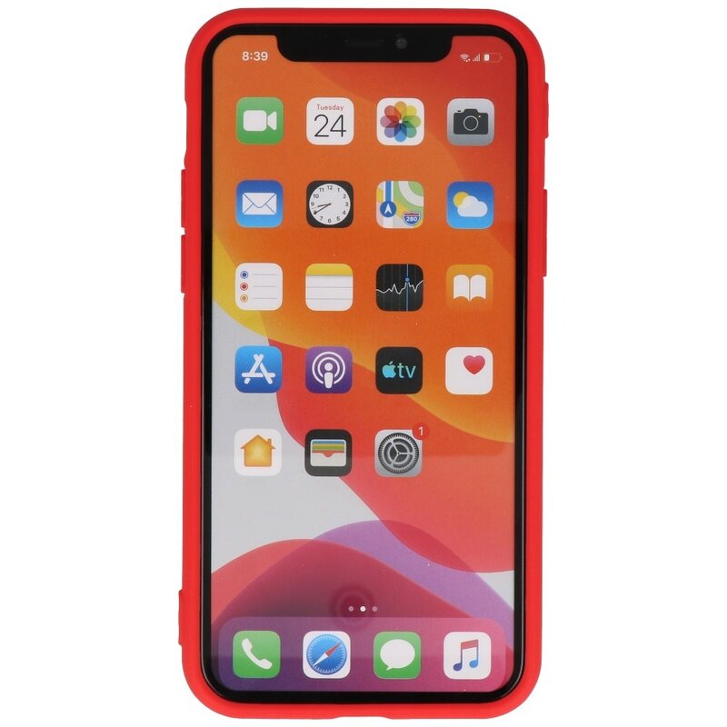Funda de TPU de color premium para iPhone 11 Pro Max Red
