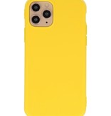 Premium Color TPU Hoesje voor iPhone 11 Pro Max Geel